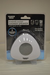 sharper image wireless led shower speaker