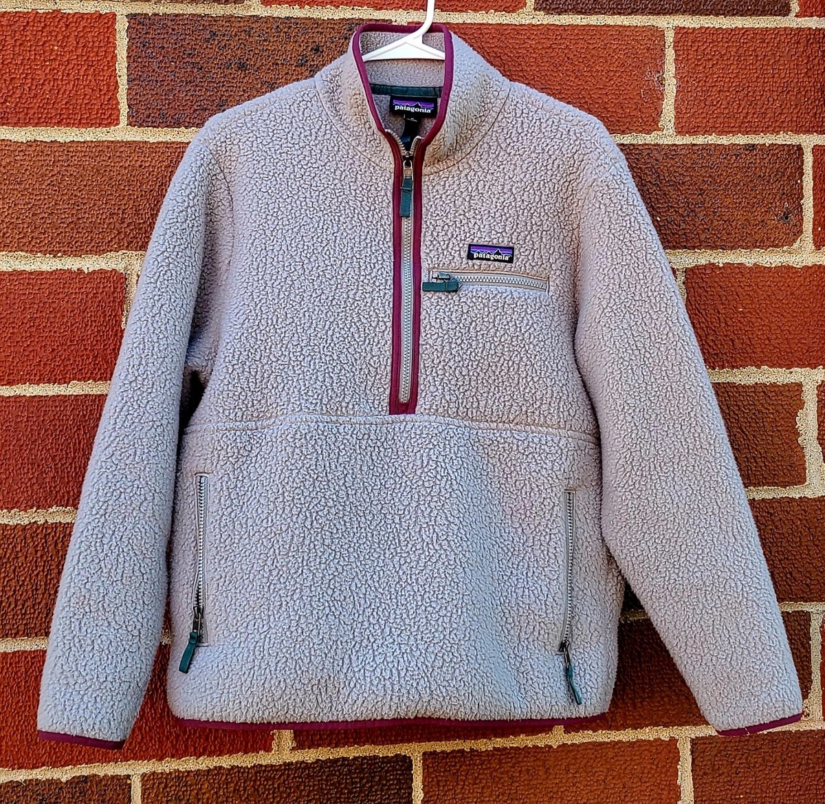 Womens Patagonia Retro Pile Marsupial 1/2 Zip Pullover