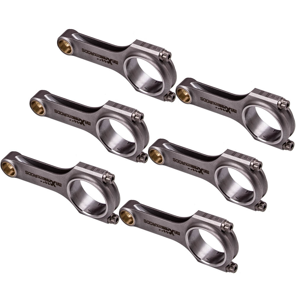 6x Connecting Rods for Toyota Altezza AS300 2JZ 2JZGE 2JZGTE 142mm ARP2000 4340