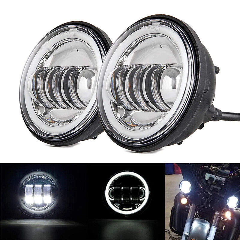 Luz de paso antiniebla LED de 4,5" para Yamaha V Star 650 XVS650A Classic 1998-2010 Foto 2 de 4