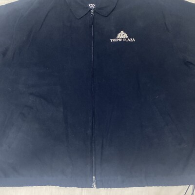 Donald Trump Plaza Vantage Navy Blue Full Zip Lightweight Jacket