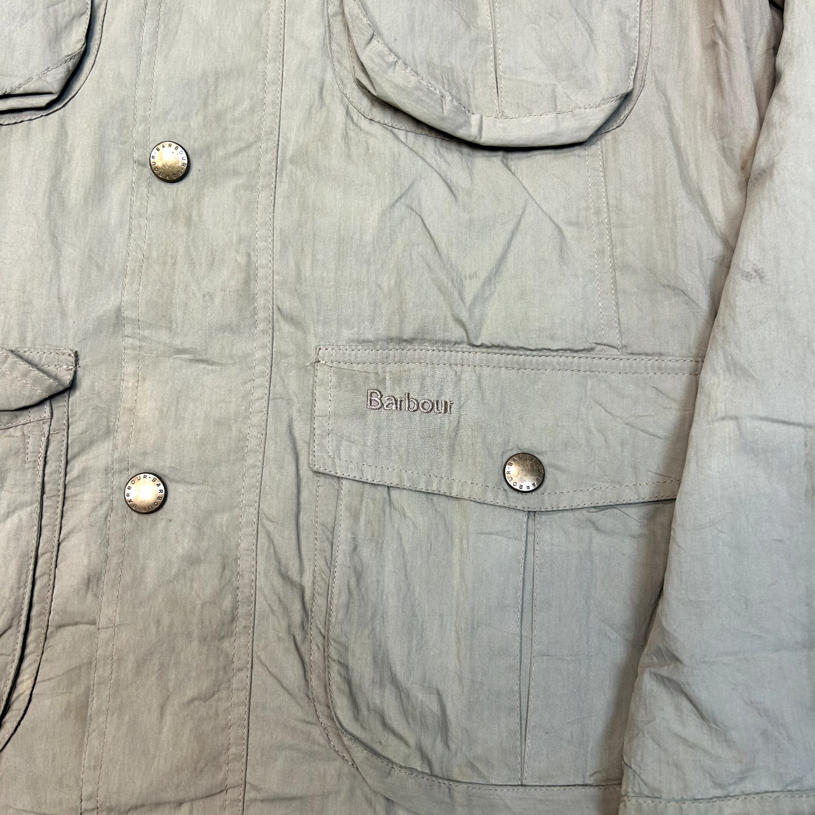 Barbour Jacket Mens Medium Waterproof & Breathable Hiking Coat, Beige image 7