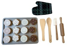 Hearth And Hand Magnolia Toy Wooden Cookie Baking Set Pretend Play RARE