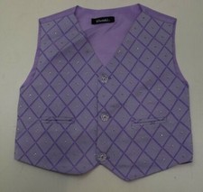 C1369 VIVAKI BOYS LILAC WAISTCOAT AGE 12-18 MONTHS