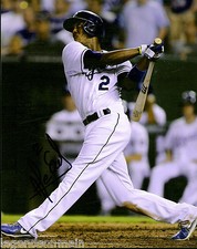 Alcides Escobar Kansas City Royals Signed 8x10 Photo LOM COA (PH1470)