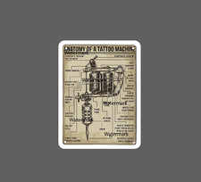 Tattoo Machine Sticker Anatomy Parts NEW