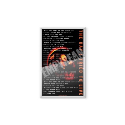 Soundgarden Superunknown The Day I Tried To Live Lyrics Poster