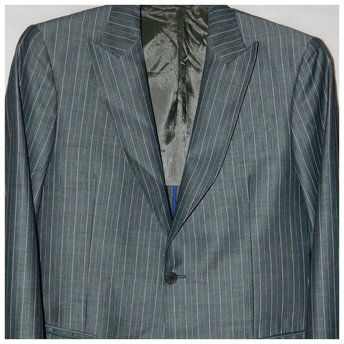 Blazer jacket made of wool and cotton TOMBOLINI (Tombolini Concept, Italy) - Picture 4 of 21