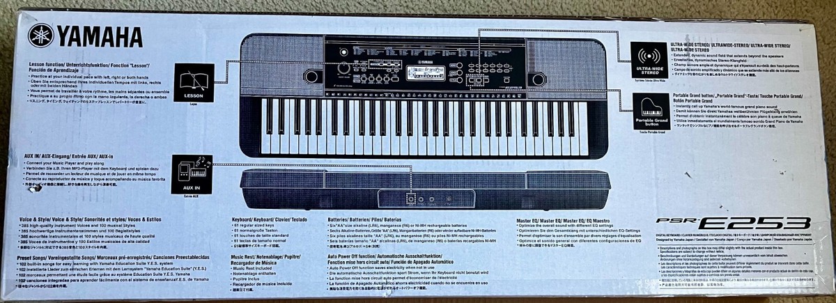 ヤマハ E253 PSR-E253 - Audio & Video - Portable Keyboards - Keyboard