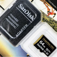 New! SanDisk 64GB ImageMate PRO microSDXC UHS-I w/ Adapter 170MB/s Sealed!