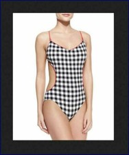 Marc Jacobs One Piece Swim Bathing Suit SWEET SUMMER PICNIC Cut Out M
