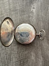 Antico orologio da tasca Longines argento 0,900 Gran Premio di Parigi 1900 cassa vintage