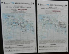 Jeppesen Middle East High Altitude 7 8 9 10  En Route Charts Flight Simulator x2