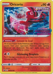 Oricorio SWSH168 Prerelease Promo Holo (Fusion Strike)