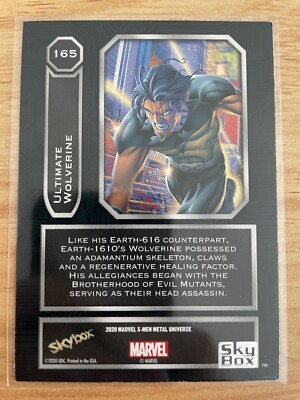 2020 2021 Upper Deck Marvel X-Men Metal #165 ULTIMATE WOLVERINE