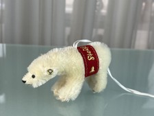 Steiff Tier Eisb&auml;r Polarb&auml;r Ornament 8 x 14 cm. Top Zustand