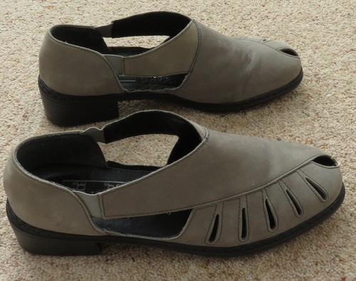 GREY SLIP ON CAPRICE AIR BAG SHOES SIZE 6G LEATHER BRAND NEW - Picture 3 of 10