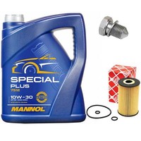 MotoröL Set 10W-30 5 Liter + ÖLfilter + ÖLablassschraube FüR Audi A3 TT 1.6 2.0