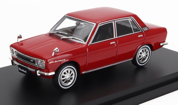 Modellauto Statisch Datsun Blubird 1600 PS10 1969 Rot Hachette Massstab 1/43-image