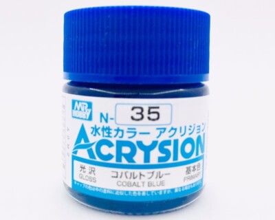 Mr. Hobby Acrysion Cobalt Blue - Gloss (10ml) N035 modeling