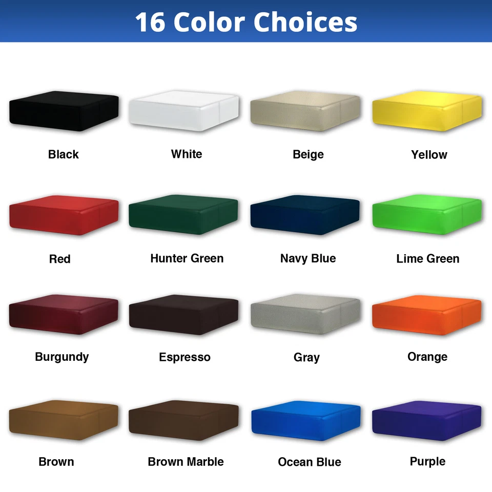 Bar Stool Cover SQUARE BACKLESS Replacement STAPLE ON Vinyl Skin - Kitchen, Pub - Image 3 of 4