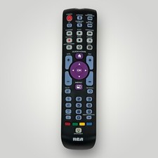 RCA RCRN05BHZ Universal Remote Control Backlit Keys Tested Working OEM Black