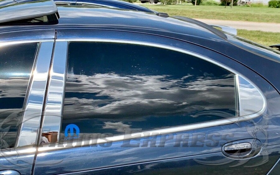 Chrome Pillar Posts Fit Chrysler 300M LHS Concorde 99 04 6pc Set Door Trim