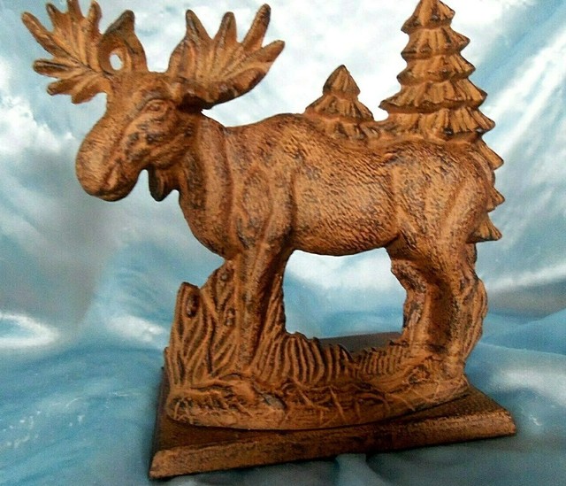 Iron Moose Candle Holder 8" eBay