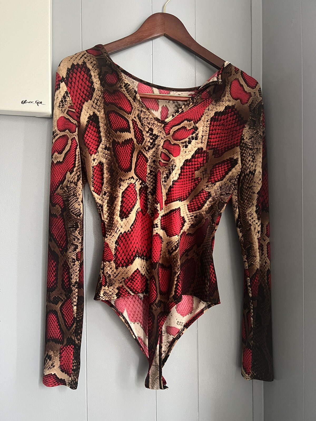 medium animal print bodysuit eBay