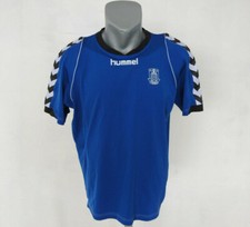 Brondby IF Training Jersey Hummel Blue Shirt Size M Retro Vintage Brøndby Soccer