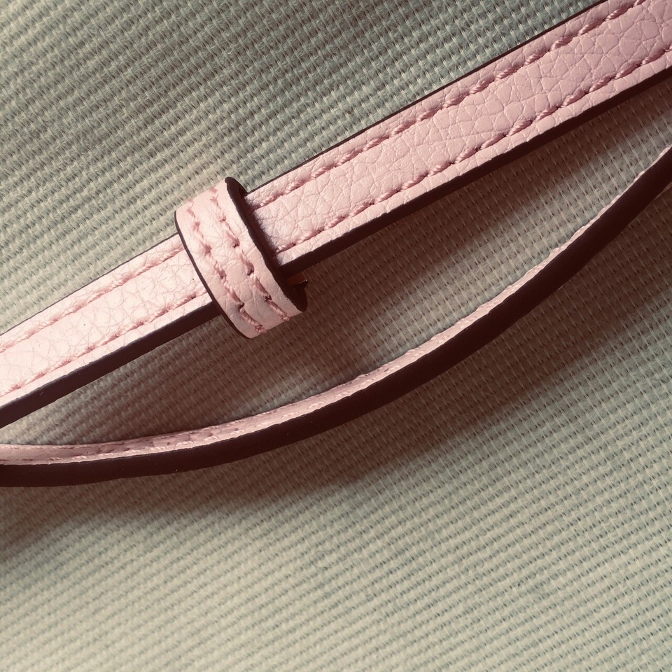 Pink Fixed Crossbody Vachetta Shoulder Strap Replacement For Louis