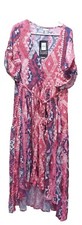 AVENUE Women's Val Print Dress Size 16 Boho Geometric Design