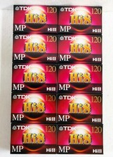 10 TDK Hi8 MP 120min Camcorder Video Tapes P6-120H8MP - Made in Japan