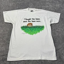 Vintage T Shirt Mens XL White Screen Stars USA Single Stitch Shoebox Hallmark