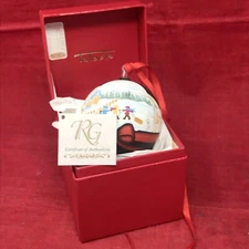 Romana Gugerbauer Austrian Painted Glass Yr 2000 Christmas Tree Ornament Talbots