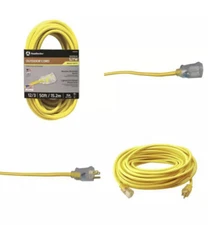Southwire 2588SW0002 Outdoor Cord 12/3 SJTW Heavy Duty 3 Prong Extension Use 50’