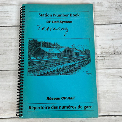 CP Rail System Station Number Book Canadian Pacific TRAINING Reference Guide