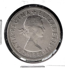 1956 ~ Great Britain ~ Florin Two Shillings ~ Elizabeth II ~ *M921