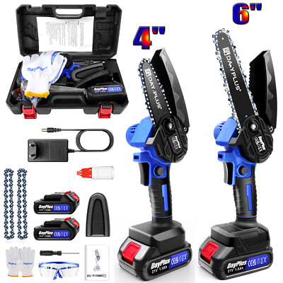 4 / 6 Zoll Akku Kettensäge 4800W Mini Handkettensäge Motorsäge Baumsäge