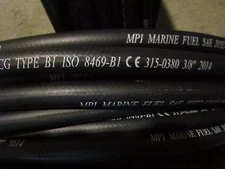 3/8" ID Type B1 Marine Fuel  Hose Line  MPI Premium J1527 Sold   By The Foot 