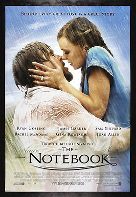 THE NOTEBOOK ✯ CineMasterpieces ROMANCE KISS LOVE MOVIE POSTER