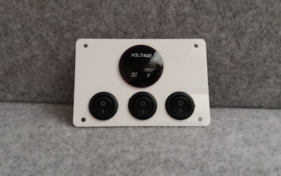 Stock Car Track Day Racing Rallye Greenlaning Schalter Panel 12V Steuergerät weiß