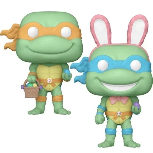 Funko POP! Teenage Mutant Ninja TurtlesTMNT Easter Set Michelangelo + Leonardo