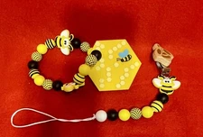 Teether And Pacifier Holder Silicone Food Grade 