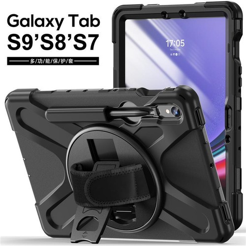 Strap Case For Samsung Galaxy Tab S9 FE S9 S8 S7 Stand Tablet Shockproof Cover - Picture 10 of 33