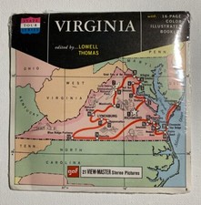RARE View-Master VIRGINIA State Tour Series, A810 3 Reel Set