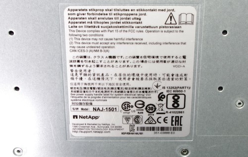 NetApp NAJ-1501 FAS2650 with 24x 800GB SSD, 2x Controller DS224C FASTPOST IncVAT - Picture 4 of 7
