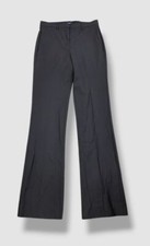 Theory Women's Black Wool Blend Slim Straight-Leg Trouser Pants Size 0