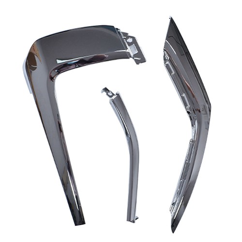 NEW For 2016-2020 Mitsubishi Outlander 3PCS Front bumper RH Side Chrome Trim Set - Picture 2 of 6