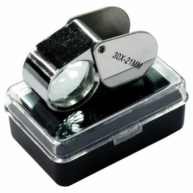 3pc Jewelers Eye Loupe Set 10X 30X + DUAL Magnifier Jewelry Loupes Glass Lens eBay